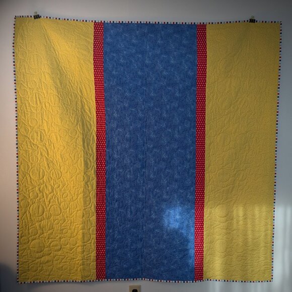 Handmade "Monkey Business" Cotton Kids Quilt 61" x 61" - Picture 5 of 8